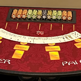 standing pai gow poker table