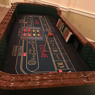 Craps table