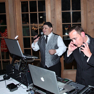 DJ and MC at an event